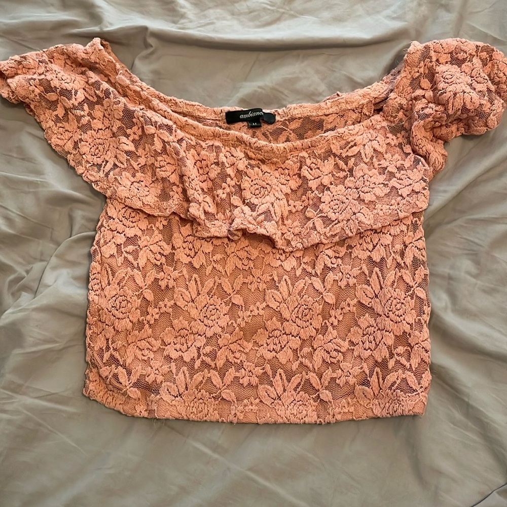 Floral pink crop top